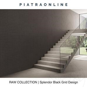 Lastra di Granito Splendor Black Grid Design 3CM