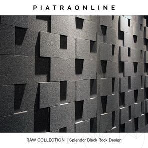 Lastra di Granito Splendor Black Rock Design 2CM