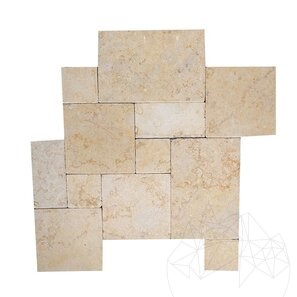 Limestone Sunny Dream French Pattern Antiqued, 1,2 cm