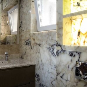 Arabescato Violet Marmo lucido 60 x 30 x 2 cm (traslucido)