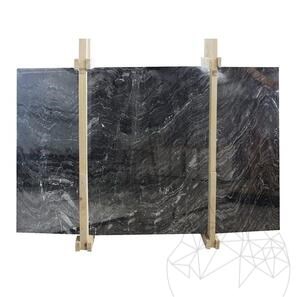 Lastra di marmo lucido Black River, 2 cm