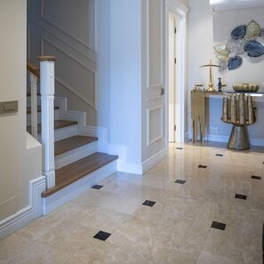 Marmo Royal Cream lucido, 60 x 30 x 2 cm