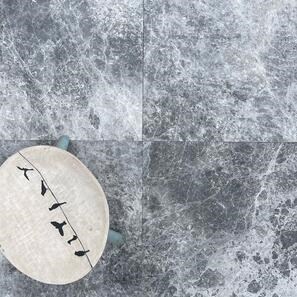 Marmo Tundra scuro lucido, 60 x 60 x 2 cm