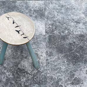 Marmo Tundra scuro lucido, 60 x 60 x 2 cm