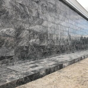 Marmo lucido grigio Tundra, 60 x 30 x 2 cm
