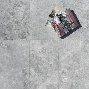 Marmo sabbiato grigio Tundra, 60 x 30 x 2 cm