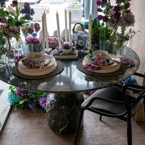 Tavolo da pranzo Tinos Marble Moon