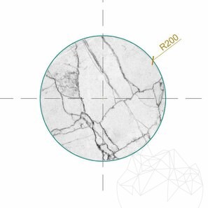 Tavolino Volakas Marble Moon