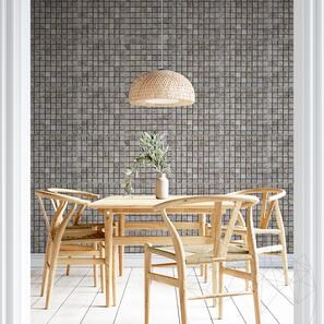 Mosaico Travertino Argento Periat, 3 x 3 cm