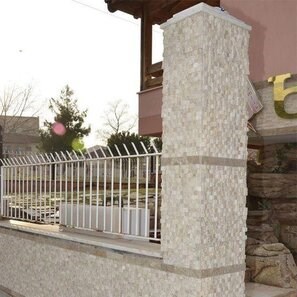 Mosaico Travertino Classico 3D Scapitat, 2,5 x 2,5 cm