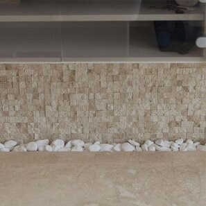 Mosaico Travertino Classico 3D Scapitat, 2,5 x 2,5 cm