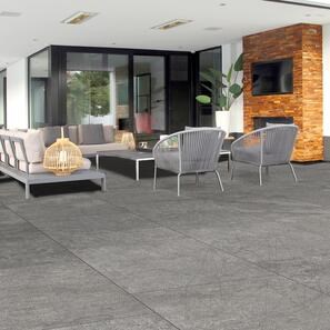 Pietra sinterizzata L'ALTRA PIETRA Porcea Silver Valley, 60 X 90 X 2 cm, R11 - Antiscivolo per uso esterno