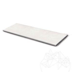 Pietra sinterizzata L'ALTRA PIETRA Porcea Aura White, 60 X 120 X 2 cm, R11 - Antiscivolo per uso esterno