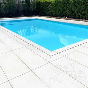 Pietra sinterizzata L'ALTRA PIETRA Porcea Aura White, 60 X 120 X 2 cm, R11 - Antiscivolo per uso esterno
