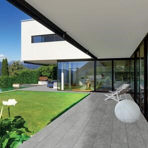 Pietra sinterizzata L'ALTRA PIETRA Portland Plata, 40 X 180 X 2 cm, R11 - Antiscivolo per uso esterno