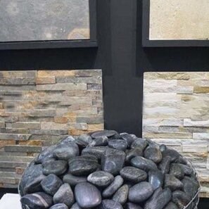 Sacco di ciottoli neri lucidi, 20 kg