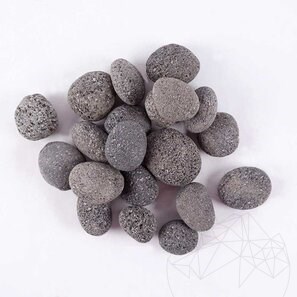 Ciottoli Nero Lava Sacco, 20 kg