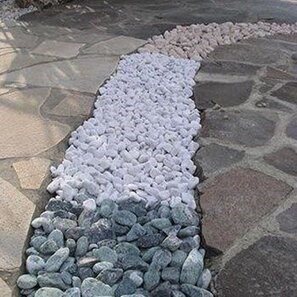 Ciottoli di marmo Alba Thassos, 1-3 cm Sacco 20 kg