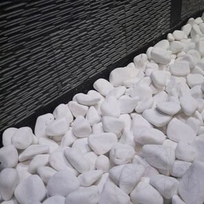 Ciottoli di marmo Alba Thassos, 1-3 cm Sacco 20 kg