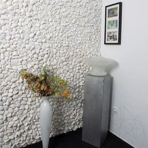 Ciottoli Marmura Alba Thassos, 3-6 cm Sacco 20 kg