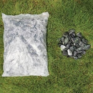 Ciottoli di marmo verde, 2-4 cm Sacco 20 kg