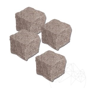 Cubic Stone Andesite Cement Grey Natur 10 x 10 x 10 cm (1 ton = 4-5mp) Prodotto Ordine speciale