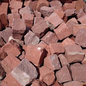 Pietra cubica arenaria rossa Vidin Natur, 10 x 10 x 5 cm
