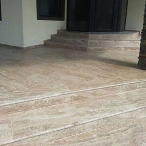 Travertino Latte Polisat 2 cm - Piani, gradini, smalti e pezzi personalizzati