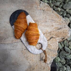 Bicolor Marble Pastry Board, 35 x 15 x 2 cm