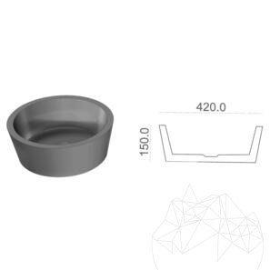 Lavabo da bagno Matia King Marmo Blu RS-12