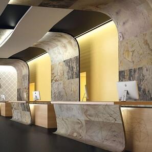 Pietra flessibile Slate SKIN MicroStone 1mm - Indian Autumn, 265 x 125 cm | Pietra ultraflessibile per pareti