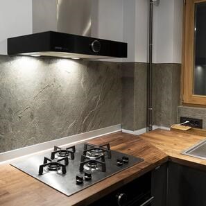 Pietra flessibile Slate SKIN Ultra-Flex 2mm - Verde Jeera, 280 x 125 cm | Pietra per pareti, mobili, facciate e aree umide
