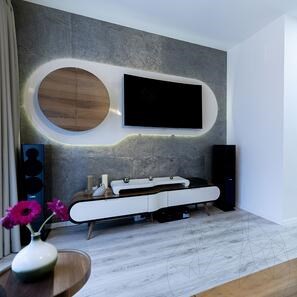 Pietra flessibile Slate SKIN Ultra-Flex 2mm - Silver SHINE, 240 x 90 cm | Pietra per pareti, mobili, facciate e aree umide