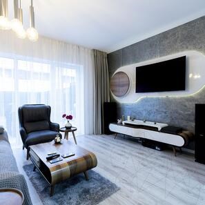 Pietra flessibile Slate SKIN Ultra-Flex 2mm - Silver SHINE, 265 x 125 cm | Pietra per pareti, mobili, facciate e aree umide