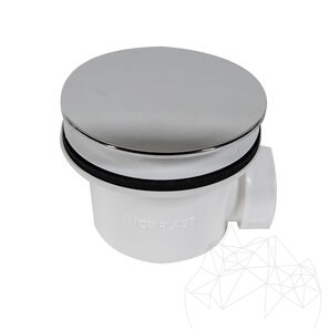 Sifone per vasca Alca Plast, cromato