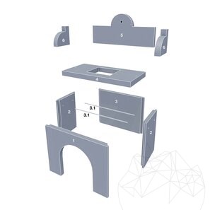 Set di mobili da giardino mediterranei - Tavolo + lavello per barbecue (135x120x60 cm, 450 kg, pietra naturale Kavala, mattone)