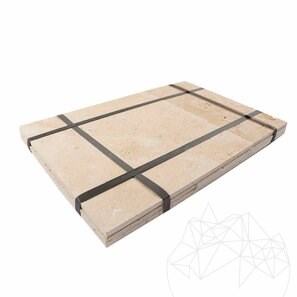Travertino Classic Cross Cut French Pattern Set Spazzolato, 1,2 cm