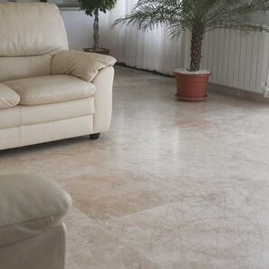 Travertino Classic Cross Cut Mat PREMIUM, 61 x 61 x 1,2 cm