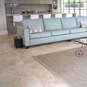 Classic PREMIUM Travertino lucido a taglio incrociato, 61 x 61 x 1,2 cm