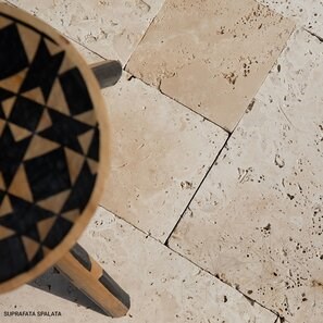 Travertino Classic Cross Cut French Pattern Set anticato, 1,2 cm