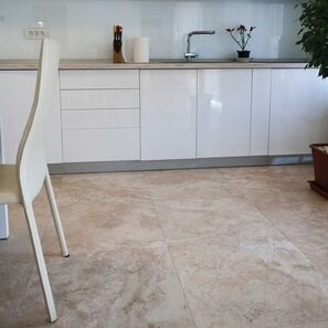Travertino Classic Cross Cut Mat PREMIUM, 61 x 61 x 1,2 cm