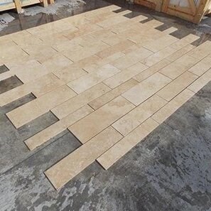 Travertino Classic PREMIUM Cross Cut Plank Set Mat, 1,2 cm