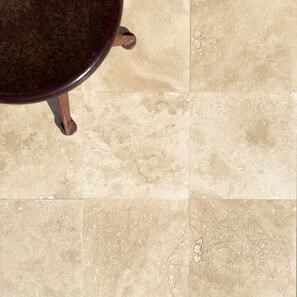 Travertino classico lucido PREMIUM 30,5 x 30,5 x 1,2 cm 