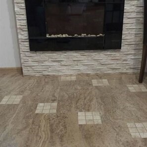Travertino Latte PREMIUM Lucido, 61 x 30,5 x 1,2 cm