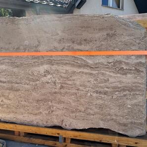 Lastra PREMIUM di travertino spazzolato Latte 3 cm