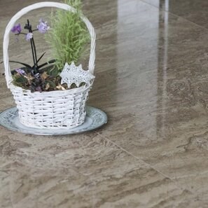 Travertino Latte PREMIUM Cross Cut Polisat, 122 x 61 x 1,2 cm