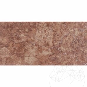Travertino rosso Opium Cross Cut lucidato 61 x 30,5 x 1,2 cm 