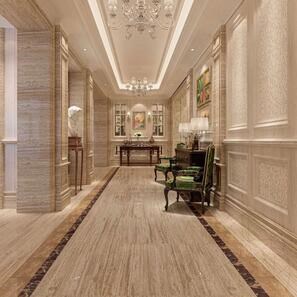 Travertino Royal Walnut Venato Lucidato, 61 x 30.5 x 1.2 cm 