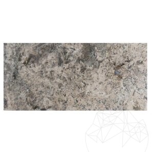 Travertino Silver Cross Cut Lucido, 61 x 30,5 x 1,2 cm