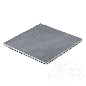 Pietra sinterizzata L'ALTRA PIETRA Vesuvio Scuro, 59,5 X 59,5 X 2 cm, R11 - Antiscivolo per uso esterno